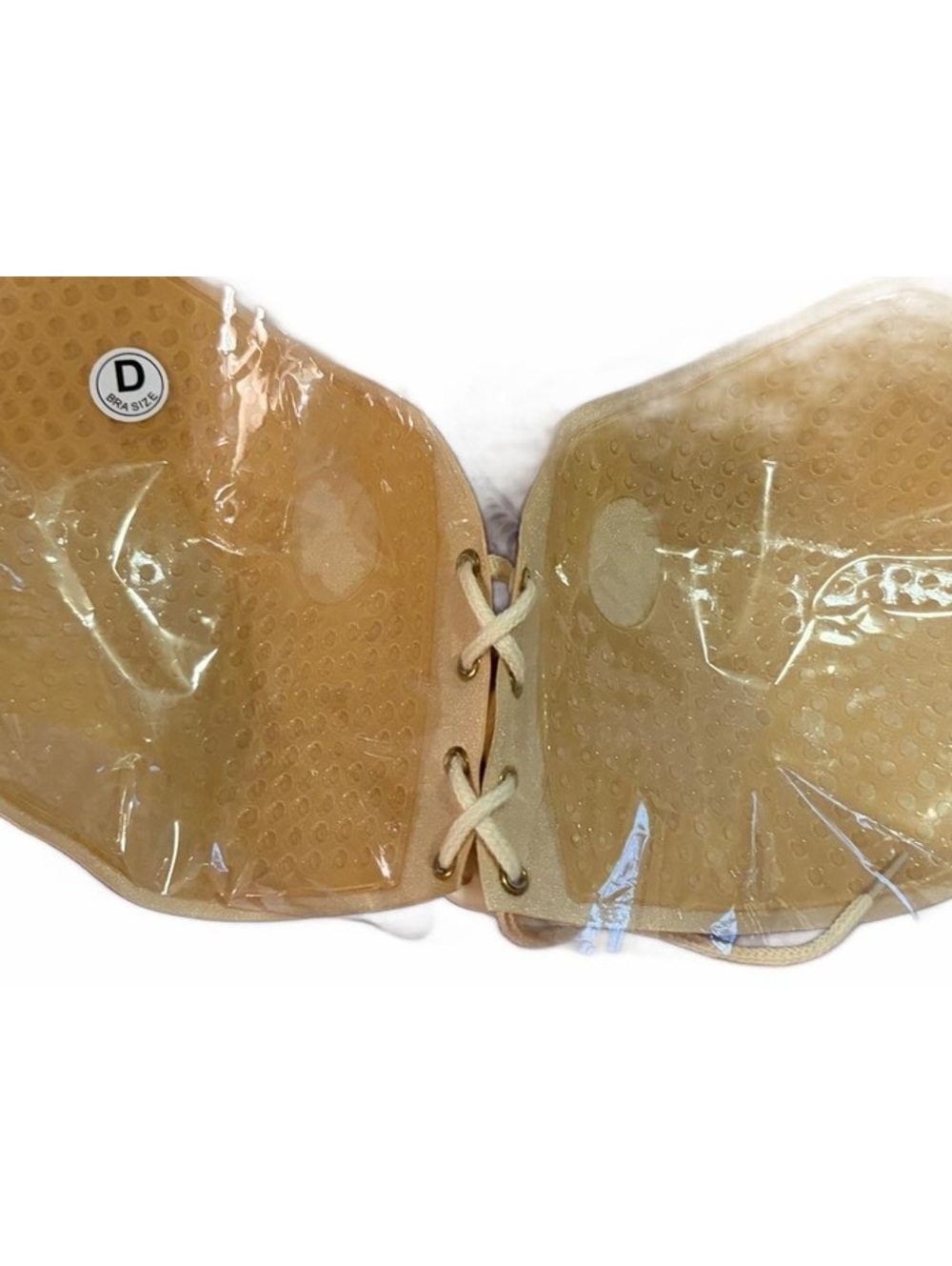 HuborLoves Adhesive Strapless Backless Bra Size D Nude